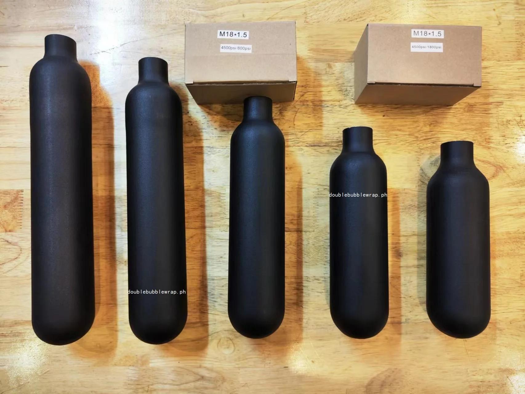 Bouteille en aluminium à fond rond 0,25 l-0,5 l, réservoir à filetage M18 x 1,5, réservoir 4500 PSI