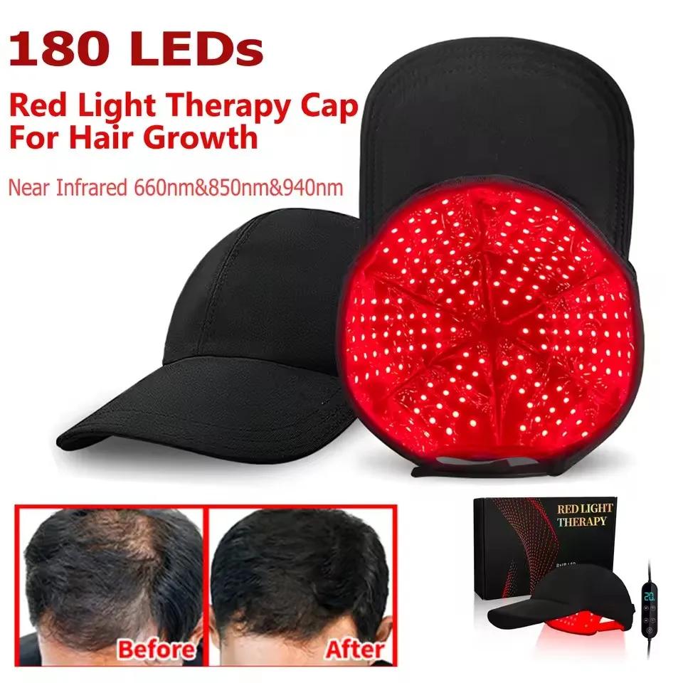 660nm 850nm 940nm lumière rouge thérapie capillaire infrarouge capuchon de croissance des cheveux po
