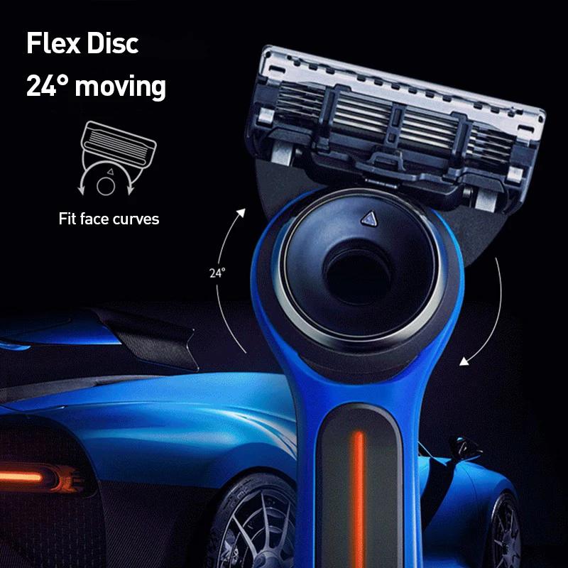 Gillette labs rasoir chauffant série Bugatti Veyron Gillette labs ensemble de rasoir pour hommes lam
