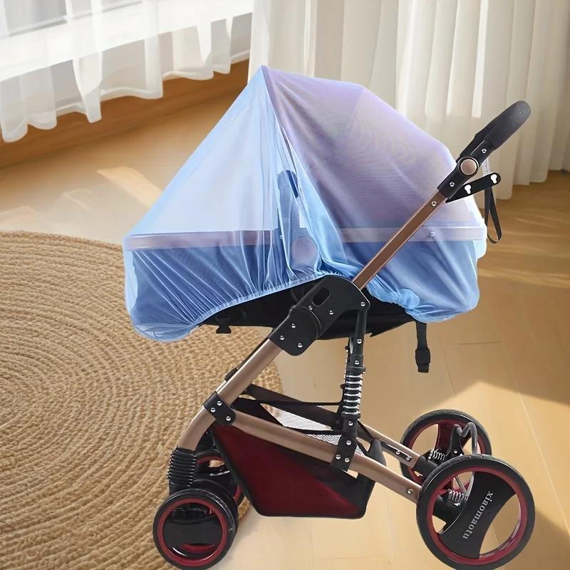 Moustiquaire pour poussette – Couverture complète, avec maille dense pour une protection des insecte