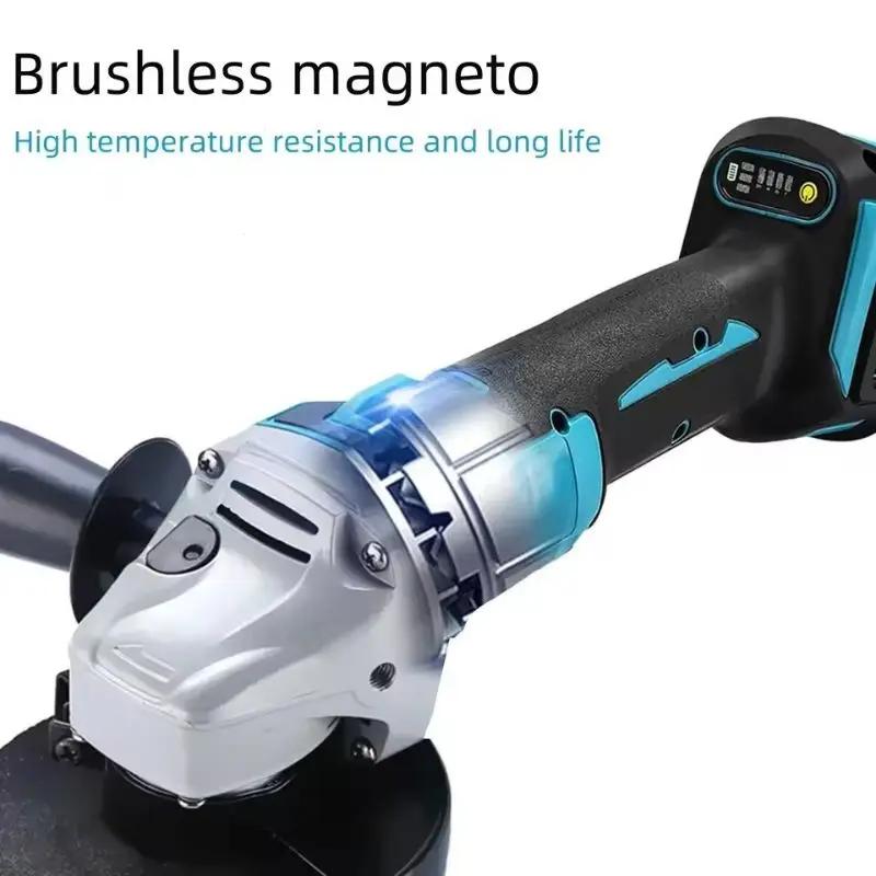 Makita – meuleuse d'angle sans balais DGA404, 125mm, batterie Li-ion, coupe sans fil, polissage, meu