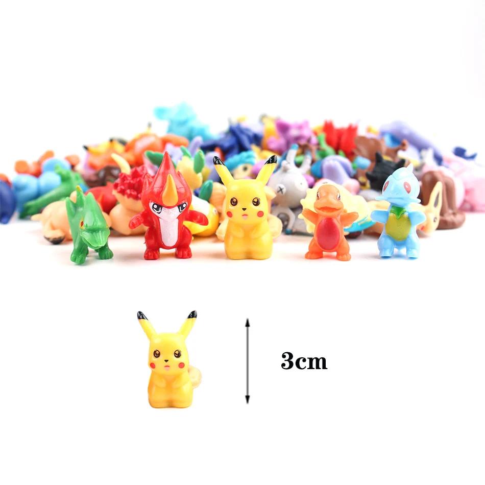 Figurines d'action Pokémon pour enfants, mini figurines non répétitives, jouet modèle Pikachu, poupé