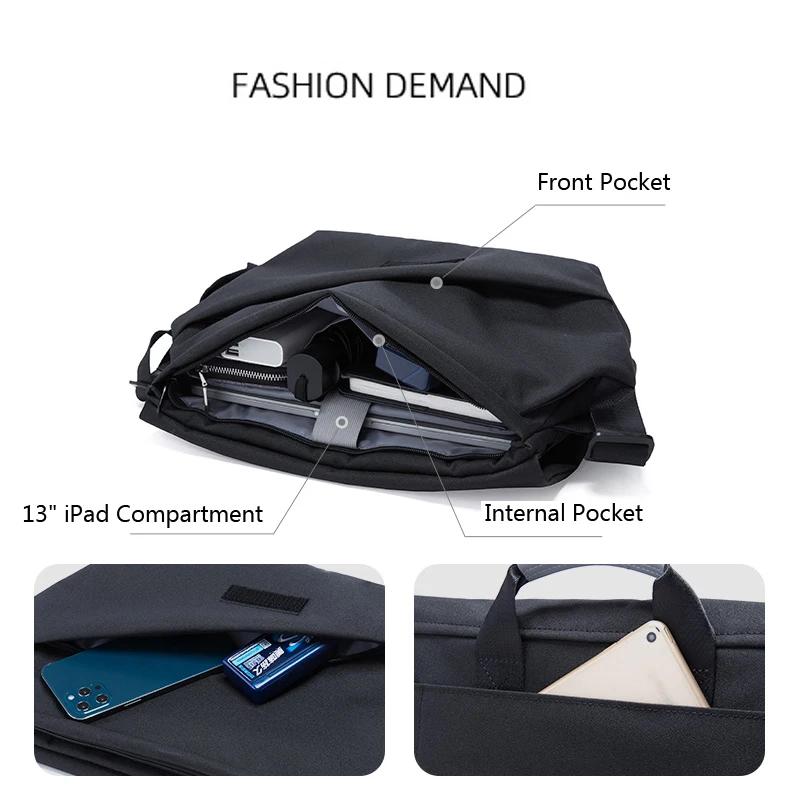 Sacs à main multicouches personnalisés de Style coréen pour hommes, sac à bandoulière étanche pour a