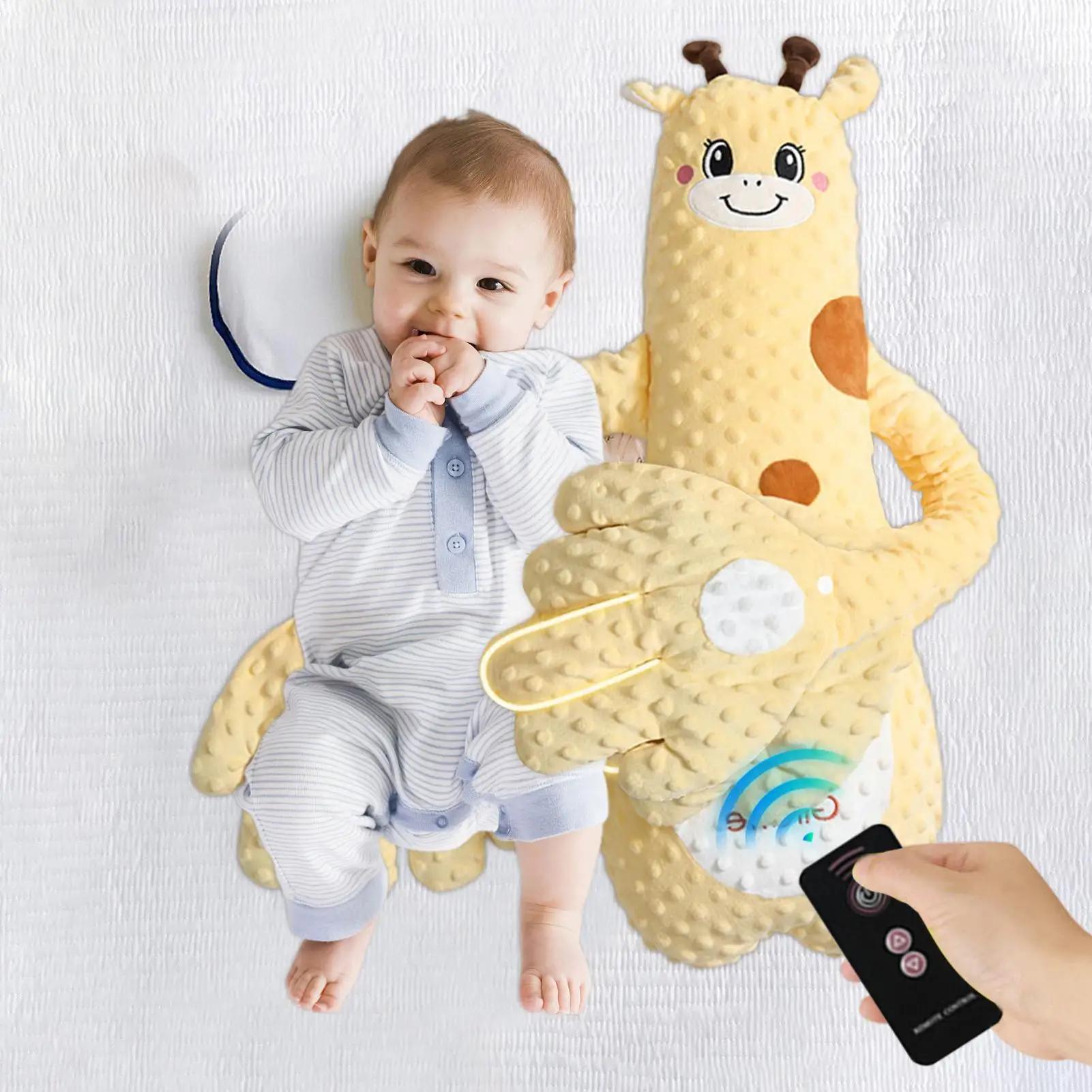 Poupée qui tapotée pour bébé, avec paume apaisante, 3 Modes, télécommande, oreiller électrique pour