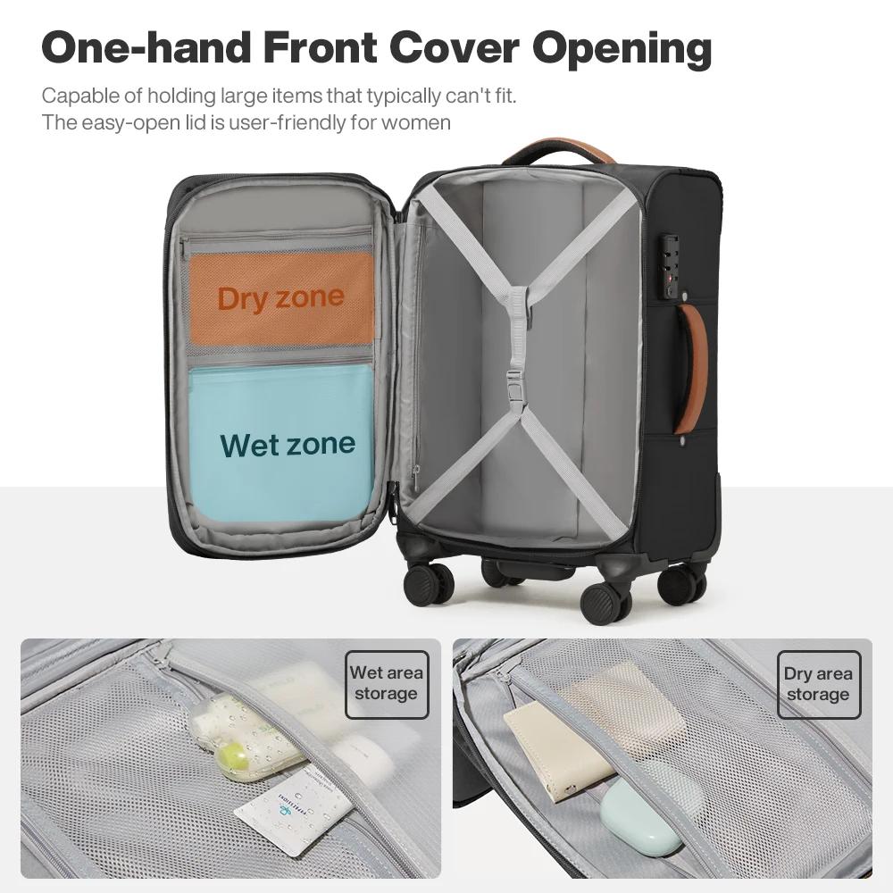 Mixi 20 pouces hommes voyage d'affaires Oxford bagages femmes valise à main Spinner roues sac roulan