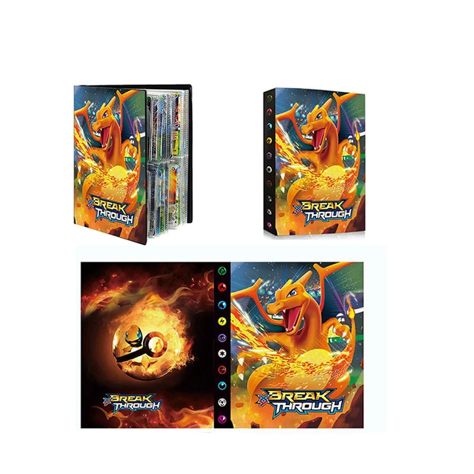 Classeur de collection Pokémon Charizard Mewtwo, protège-cartes anime, carnet pour album Pokémon, al