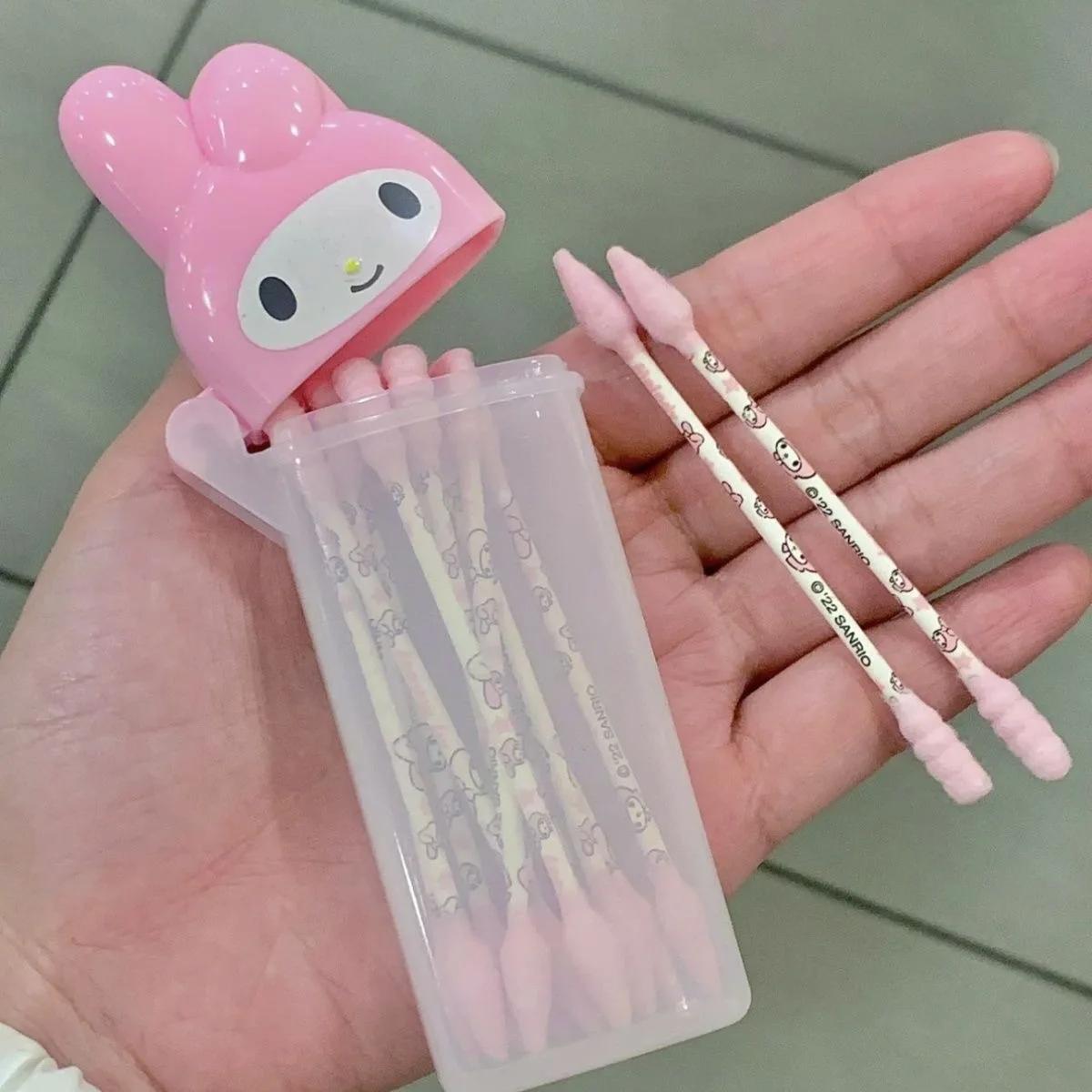 Boîte de rangement de dessin animé Kitty, Kawaii MyMelody, cure-dents mignon, boîte de rangement d'é