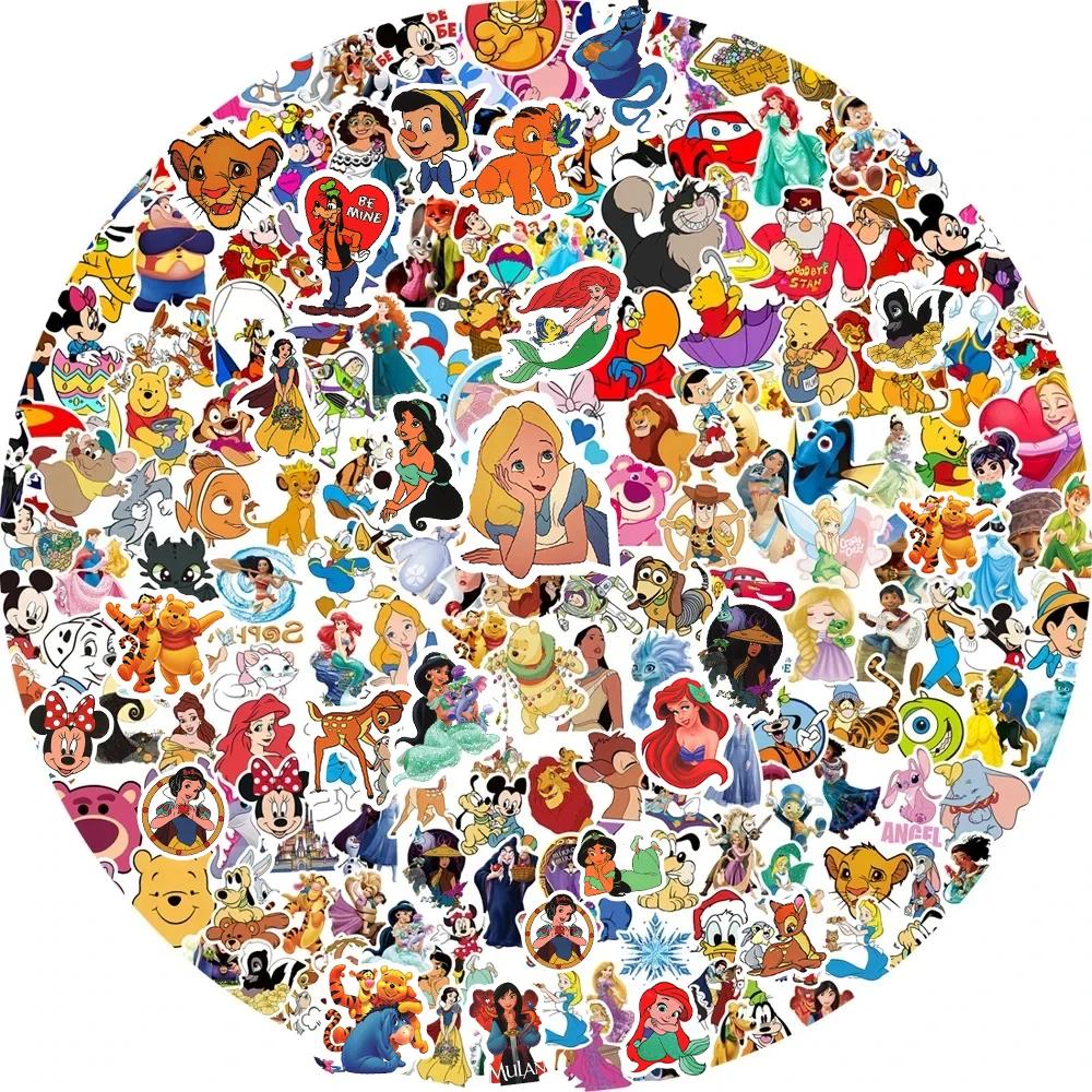 Autocollants Disney de la série Anime mixte, 50/100/200/300 pièces, autocollants mignons de dessin a