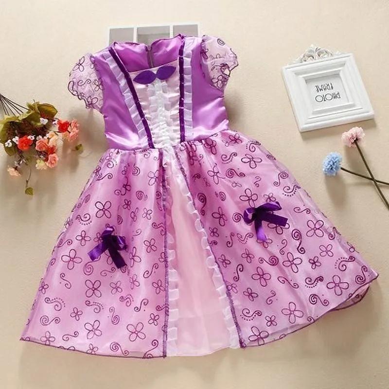 Robe de princesse pour filles, cendrillon, blanche-neige, aurore Sofia raiponce, Costume d'halloween