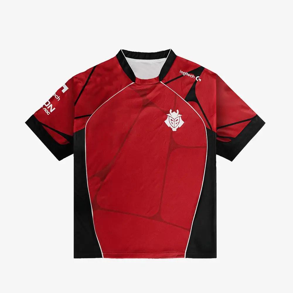 G2 Esports New Team Jersey T-shirt Prestige 2026 respirant rouge noir manches courtes unisex fans de
