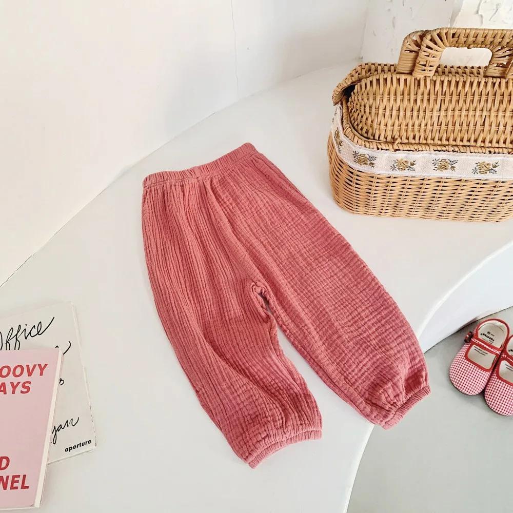 Printemps été pantalon résistant aux moustiques enfant en bas âge nouveau pantalon ample décontracté