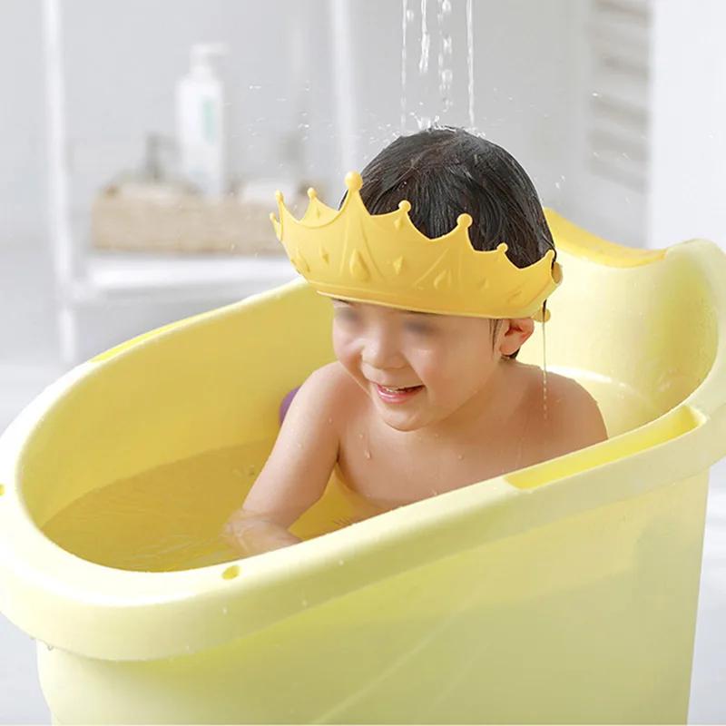 Bonnet de douche imperméable pour bébé, chapeau de shampoing pour enfants, protection des oreilles e