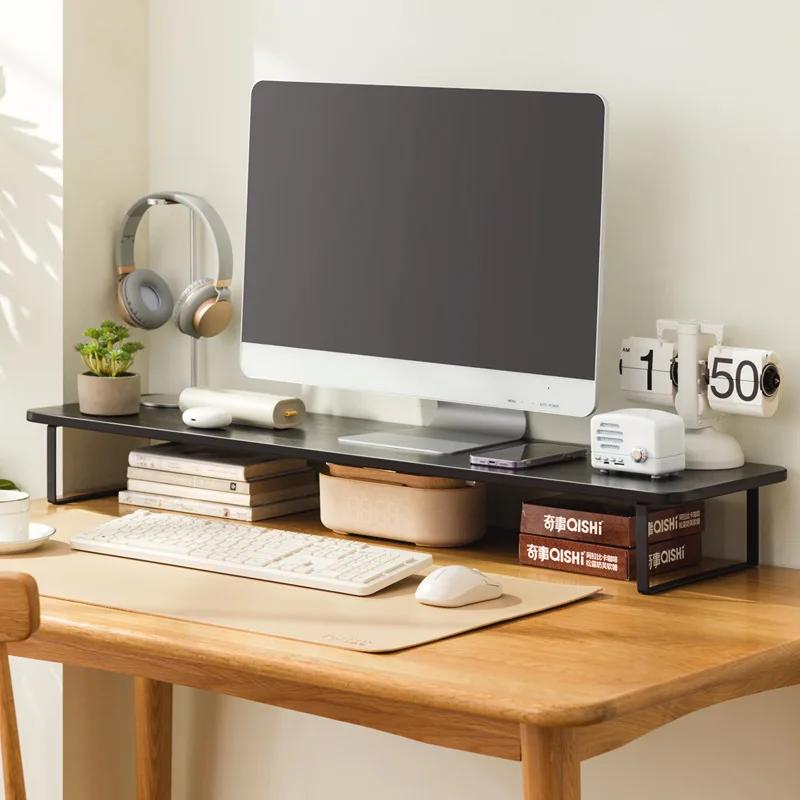 Support de rehaussement pour ordinateur de bureau, support de rangement pour bureau, support de base