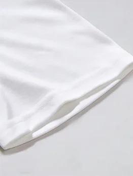 Ensemble décontracté confortable pour homme, t-shirt à col rond et short à taille élastique avec imp