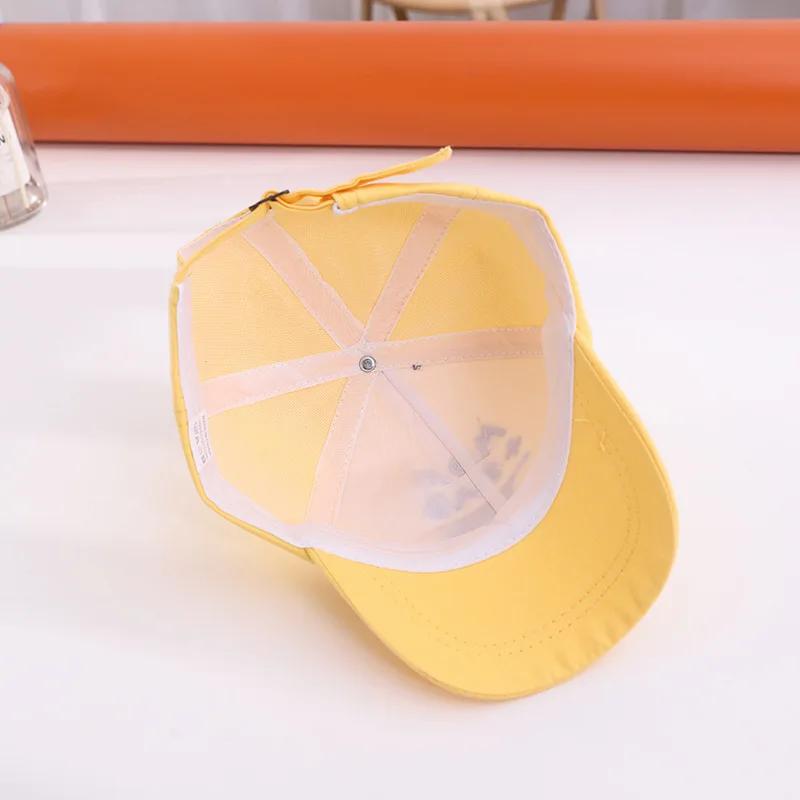 Casquette de baseball pour bébé, couleur unie, réglable, en coton, avec visière, pour enfants, garço