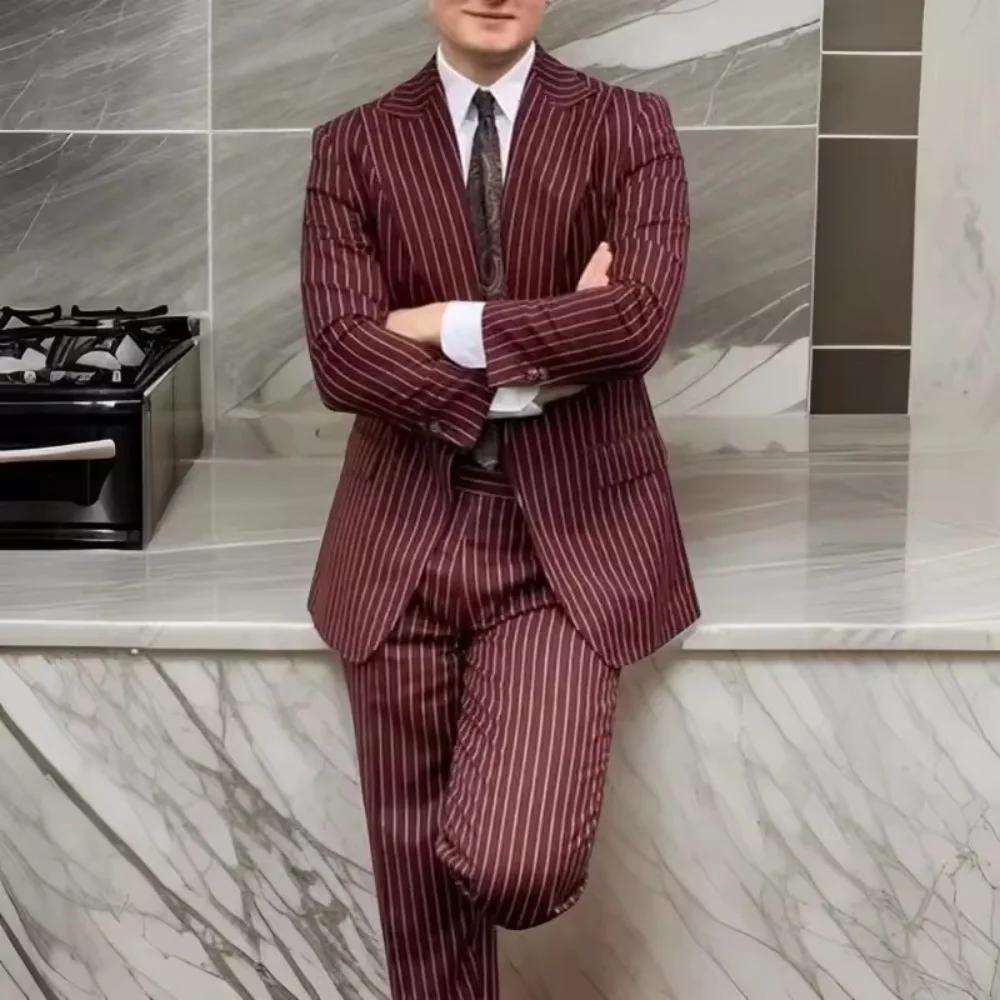 Robe Formelle Décontractée à Simple Boutonnage pour Homme, Tenue de Mariage, de Bureau, de ix, de Ba