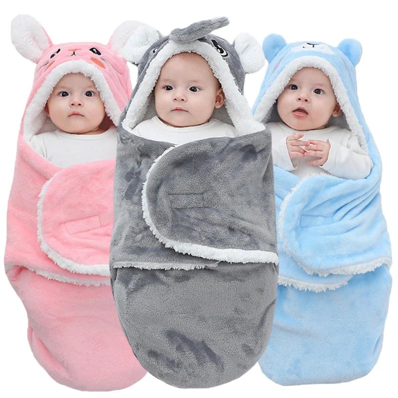 Sacs de couchage doux pour bébé, couvertures chaudes d'automne et d'hiver pour nouveau-né, cocon de