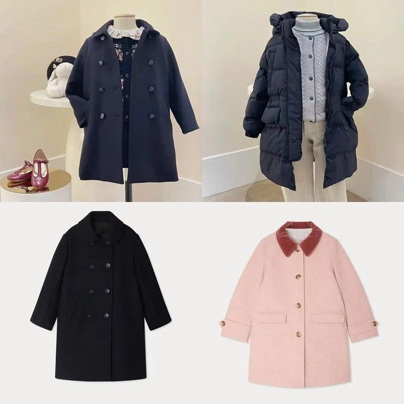 Pré-vente 2025 hiver BP bébé filles manteau rembourré avec doublure semblable à de la fourrure veste