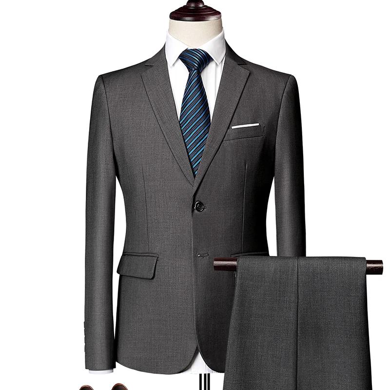 Tuxedos de mariage classique, costumes solides décontractés, coupe cintrée, costume pour garçons d'h