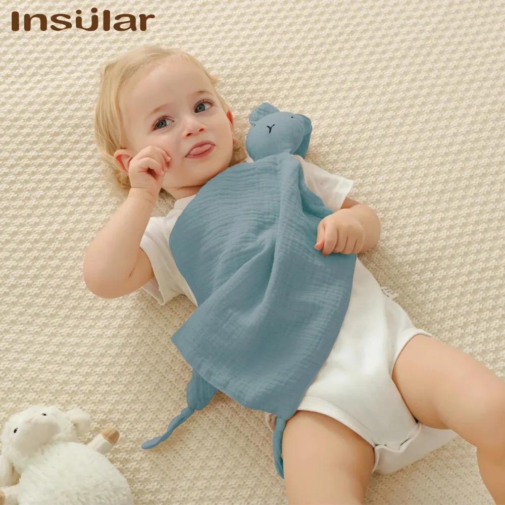 Mousseline bébé confort serviette coton couette couverture douce nouveau-né dormir poupées enfants m