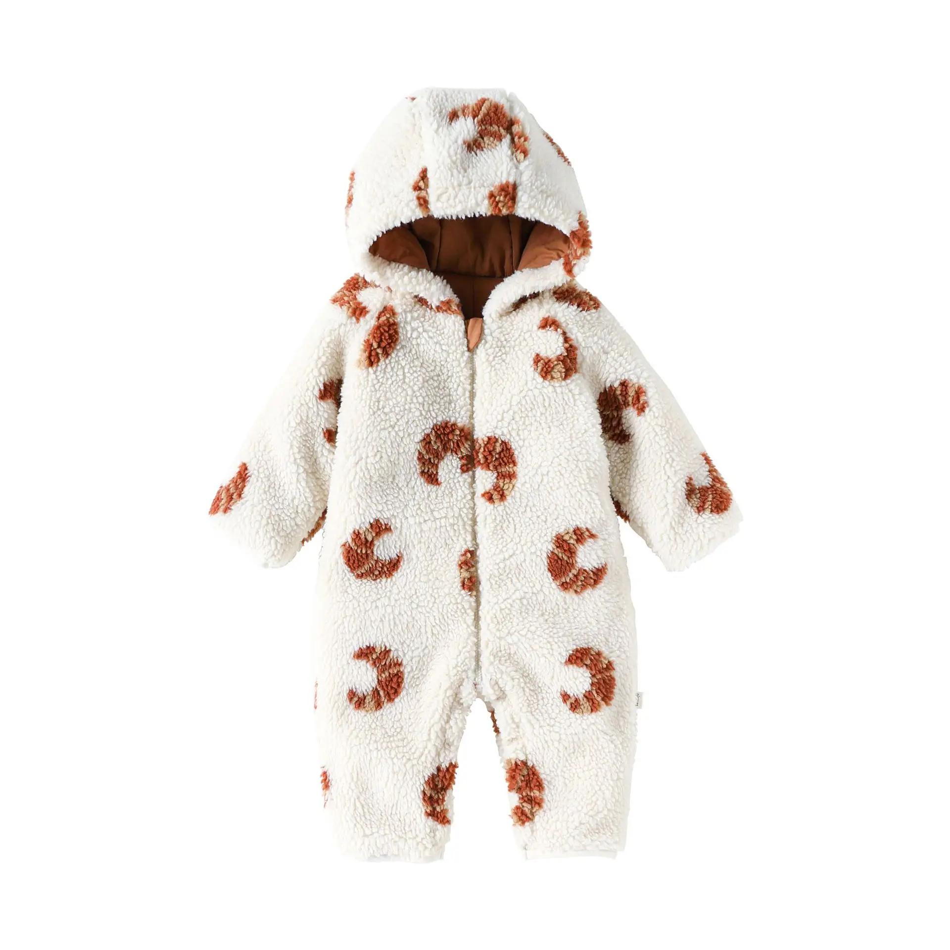 Combinaisons en velours pour bébés filles, motif dessin animé, chaudes et épaisses, pour l'automne e