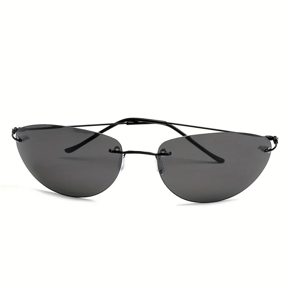 Mise à niveau Cool Matrix Smith Style lunettes De soleil polarisées ultralégères sans monture hommes