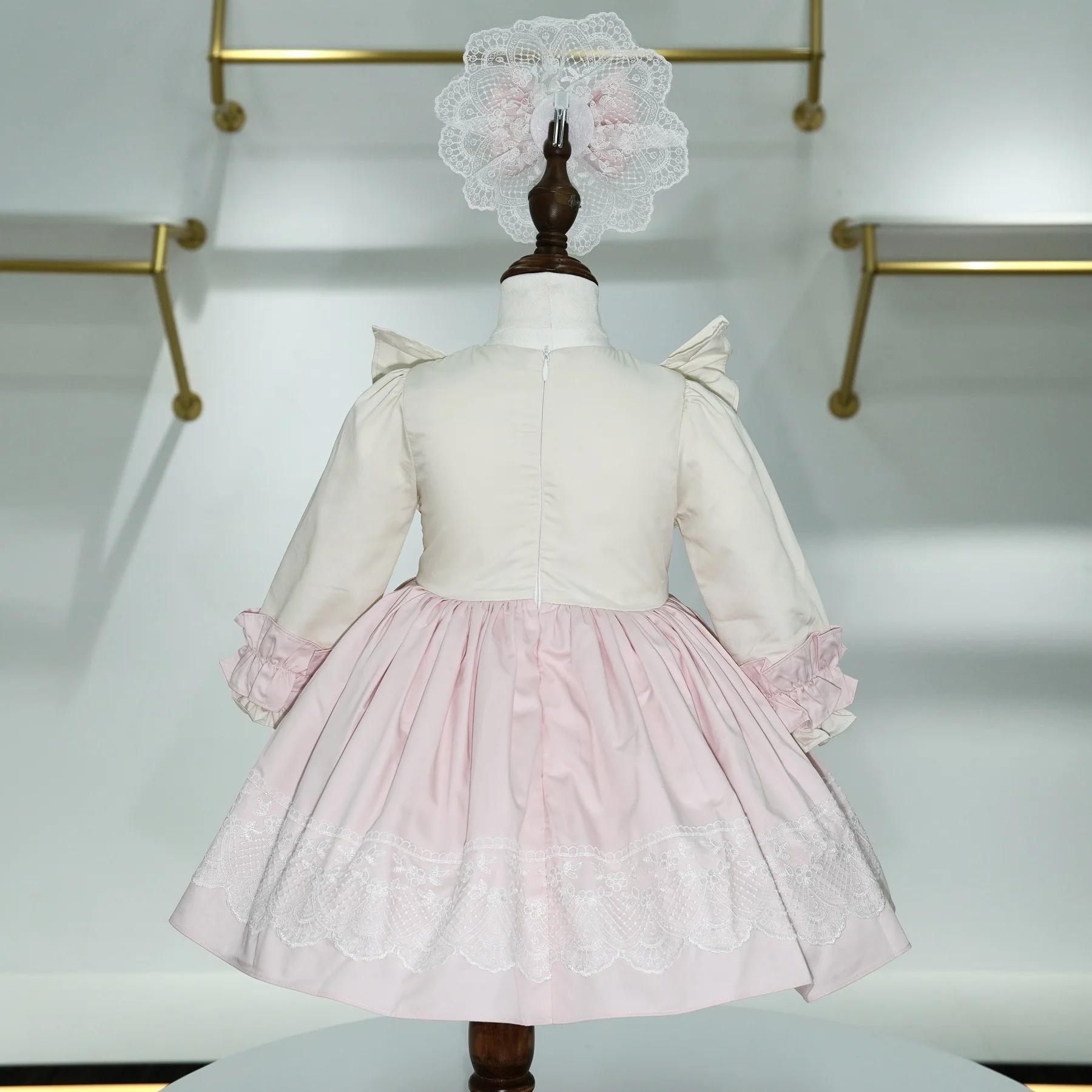 Robe de princesse Vintage turque rose pour bébé fille de 0 à 12 ans, pour anniversaire, vacances, pâ