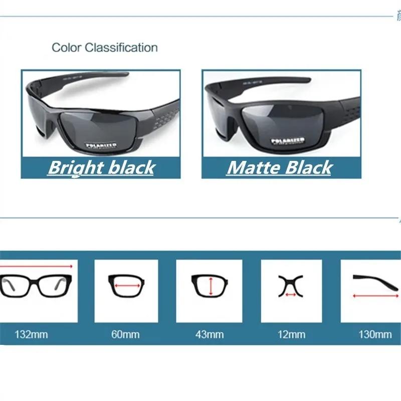 Lunettes de soleil polarisées à monture noire pour hommes et femmes, lunettes de conduite en argile,