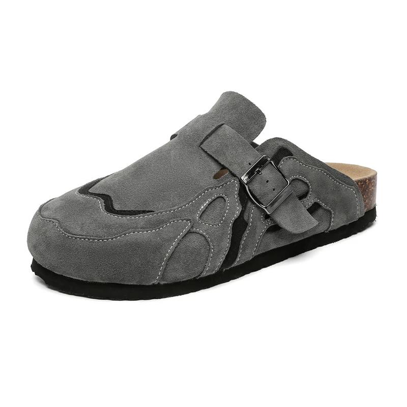 Demi-chaussures pour hommes et femmes, Mules, mocassins, pantoufles, dos ouvert, chaussures décontra