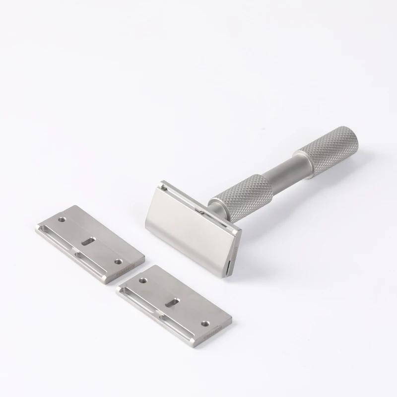 Rasoir de sécurité YAQI Aileron GEM Blade - Rasoir de rasage traditionnel avec 3 lames pour une coup