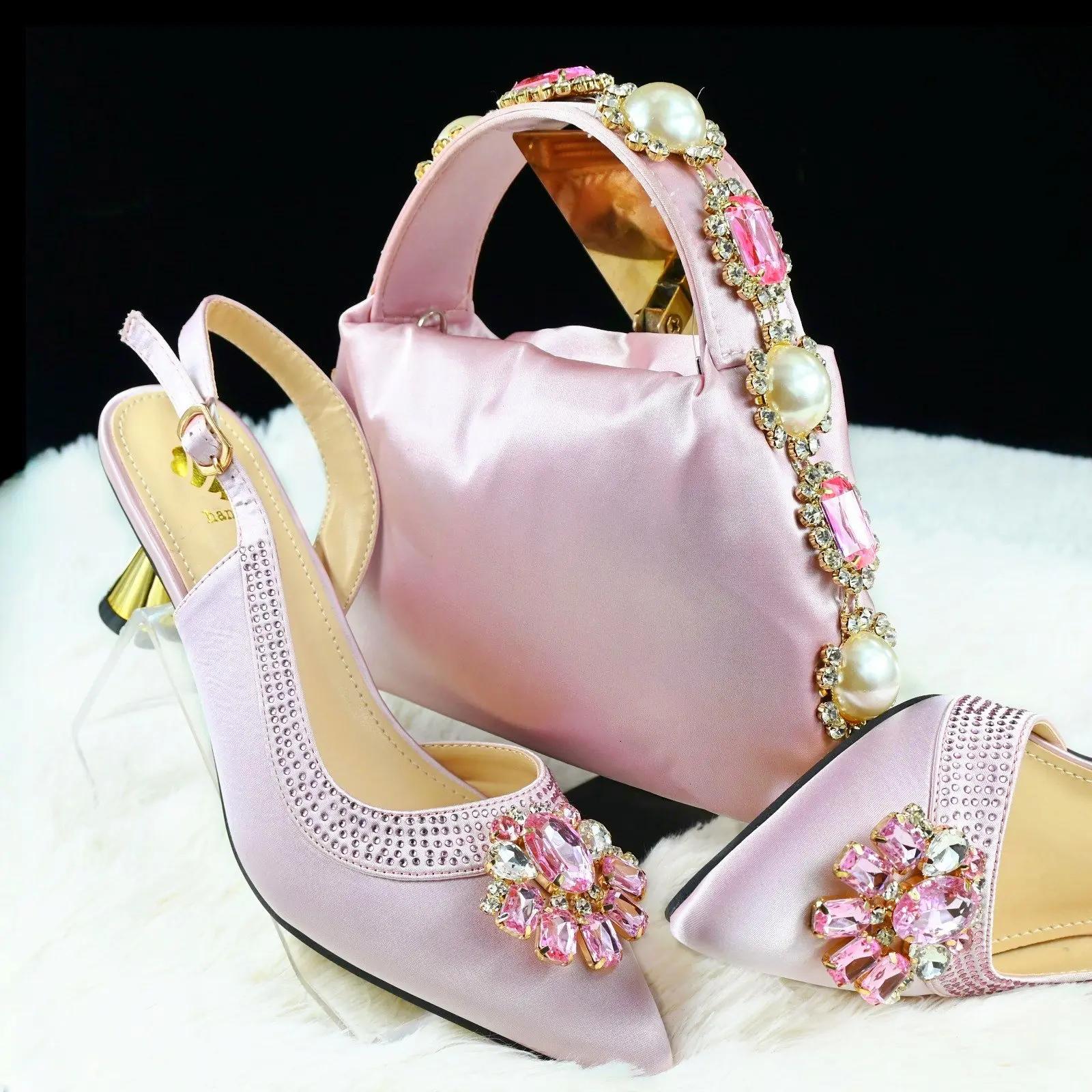 Doershow dernière conception italienne Style de mode dames chaussures avec sac assorti ensemble 2025
