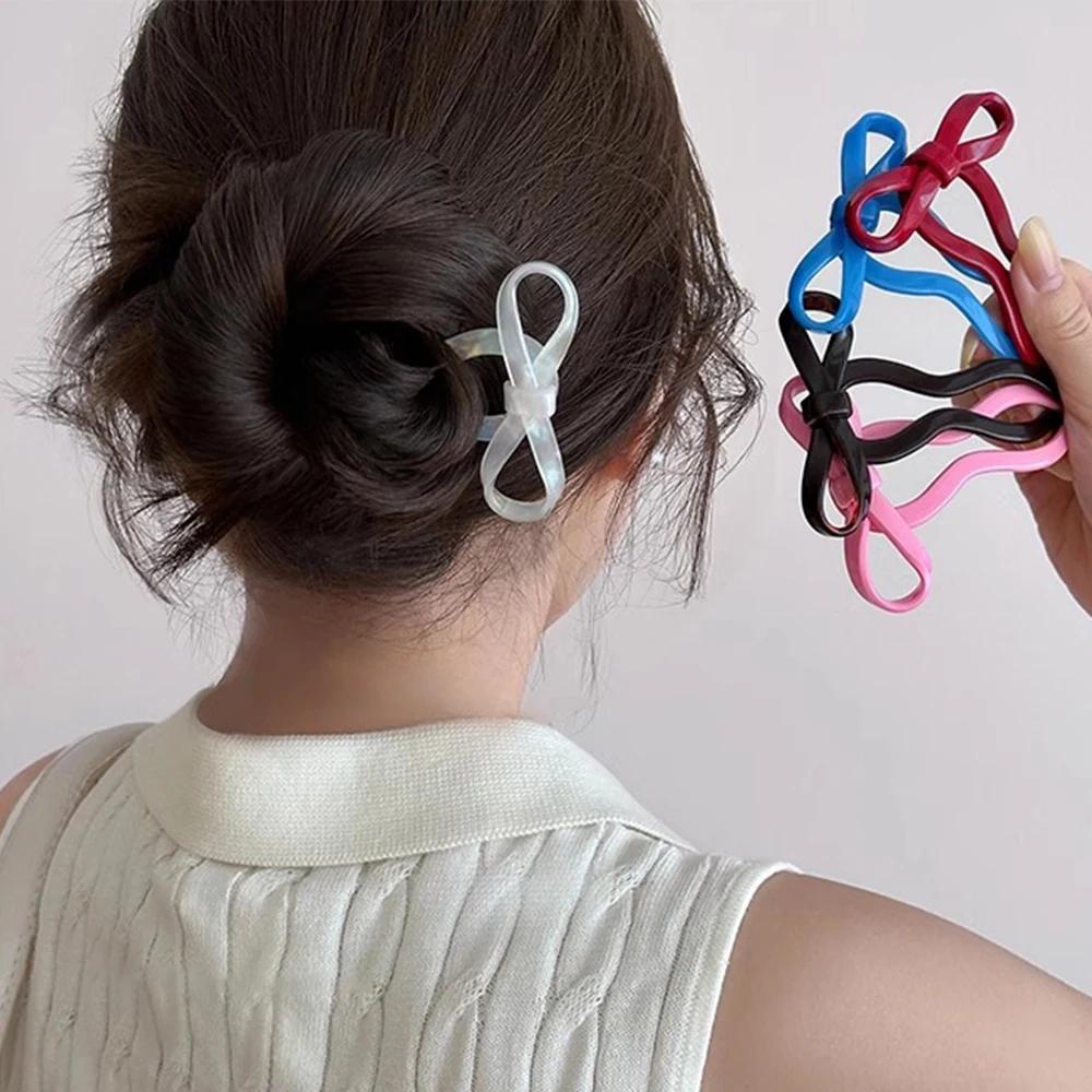 Bâton à cheveux avec nœud en forme de U, épingle à cheveux en acrylique, pince à cheveux, peigne, ch