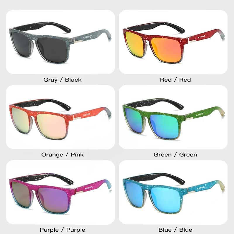 KAROS Lunettes de soleil polarisées de style rétro avec filtre UV400, construction durable pour homm