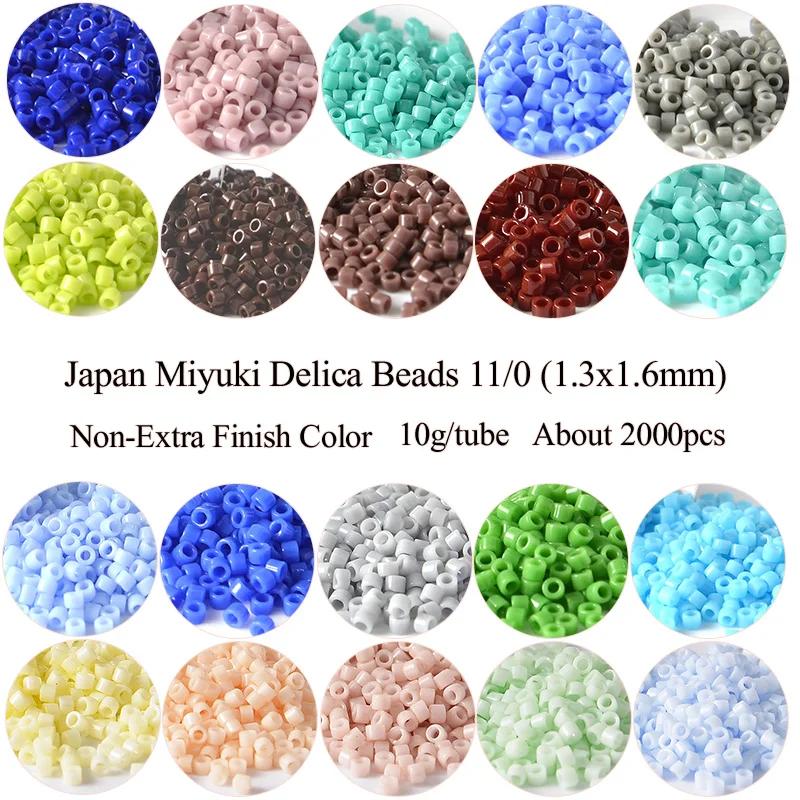 Miyuki – perles Delica japonaises 11/0, couleurs de finition Non Extra, perles de rocaille en verre