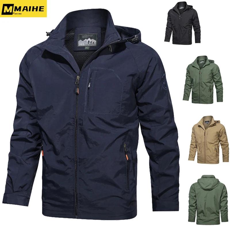 Camping randonnée veste hommes printemps automne Sports de plein air manteaux respirants escalade Tr