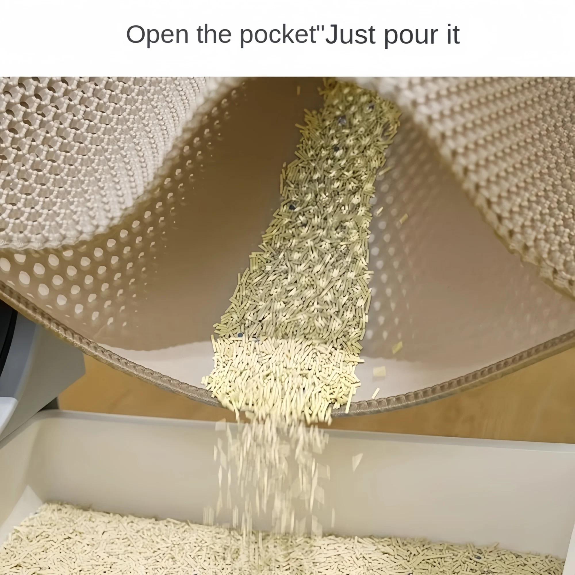 Polymère brûleur imperméable à double couche pour litière pour chat, grande taille, toilettes pour a
