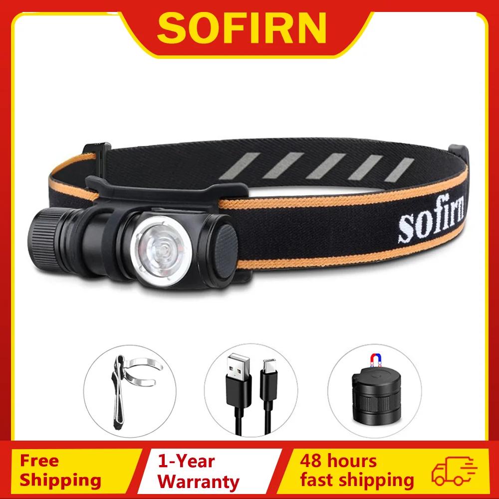 Sofirn HS10 USB C Rechargeable Mini 16340 lampe frontale 1100lm TN-3535 90CRI Angle lampe de poche o