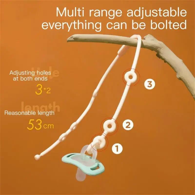 Sangles de sécurité en Silicone pour nouveau-né, 1 à 2 pièces, sucette de dentition, chaînes factice