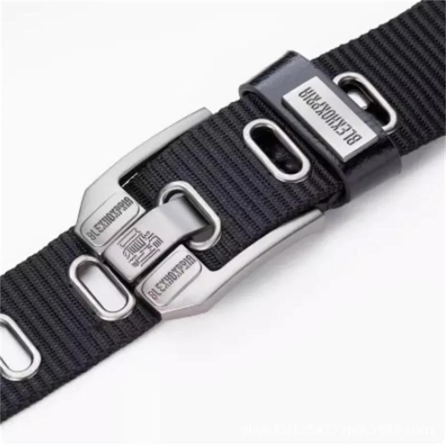 Ceinture à boucle ardillon pour hommes, ceinture en toile, ceinture en Nylon à la mode, ceinture en