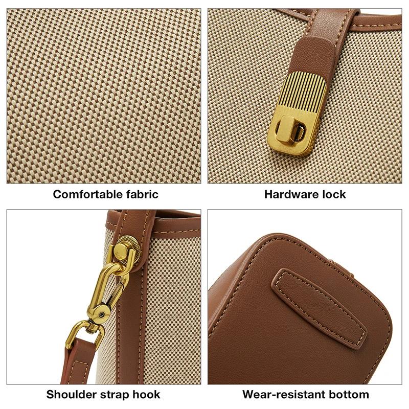 FOXER 2026 Nouveau Sac à Main Femme en Cuir PVC, Sac Seau Élégant, Sac à Bandoulière Tendance, Luxe