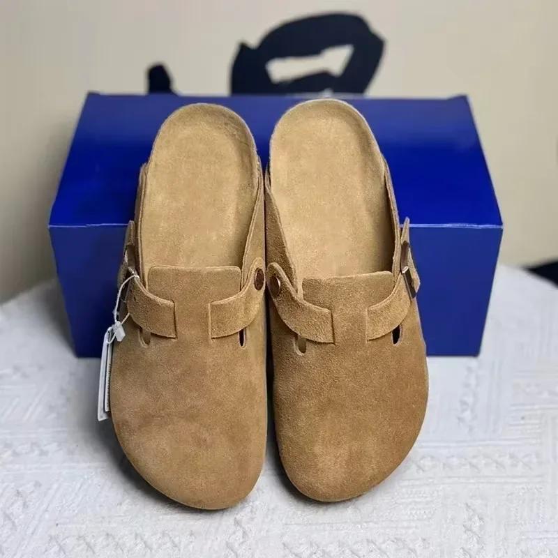 Sandales en cuir tendance printemps-automne 2026 pour hommes et femmes, style rétro décontracté, con