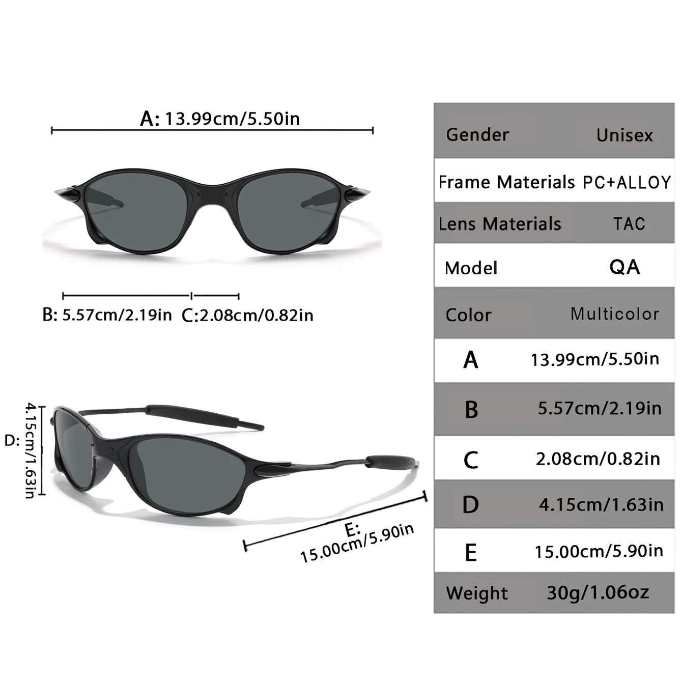 Lunettes de soleil polarisées pour hommes et femmes, monture métallique, Protection UV, pour Sports