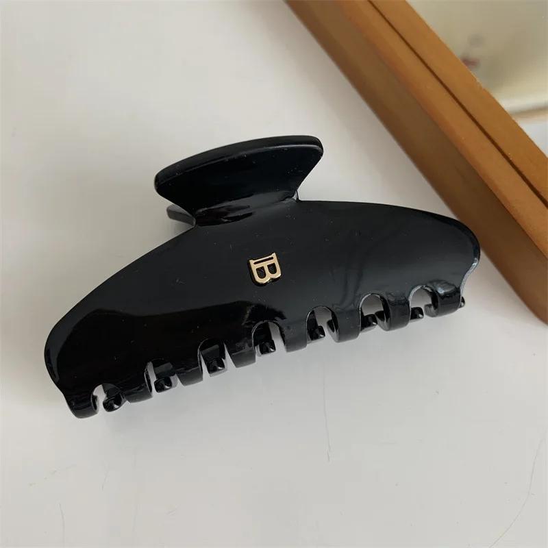 1/2/4 pièces nouvelle pince à cheveux en feuille d'acétate, pince à requin lettre, accessoire bandea