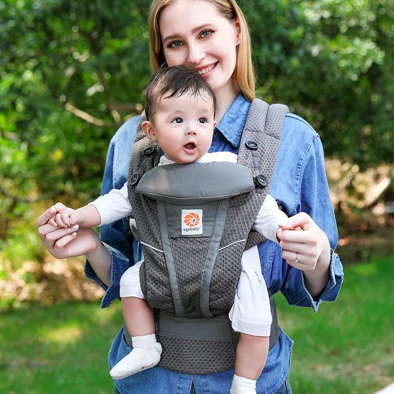 Porte-bébé en coton ergonomique, porte-sac à dos, ceinture d'épaule, écharpe pour tout-petits, maint