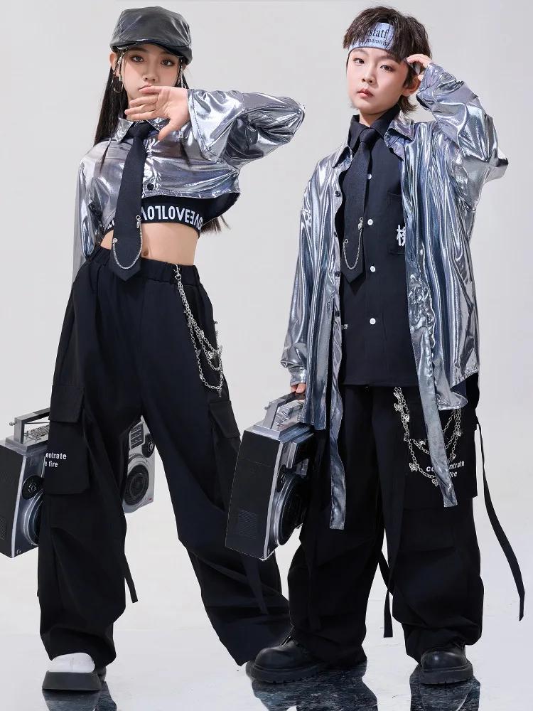 Costume Hip Hop pour filles, vêtements de danse Jazz pour enfants, vêtements de spectacle de danse d