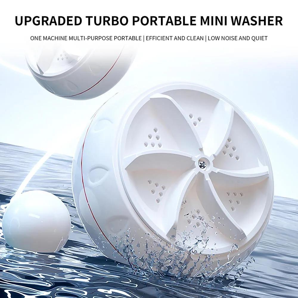 60W USB Portable Machine à laver rotative Turbo ultrasons lave-vaisselle fruits Mini Machine à laver