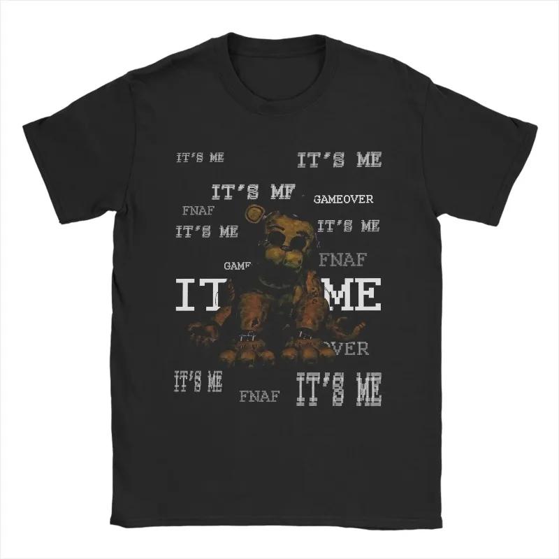 Hommes printemps été piège FNAF à Freddys trompette T-Shirts Vintage 100% coton vêtements Vintage à