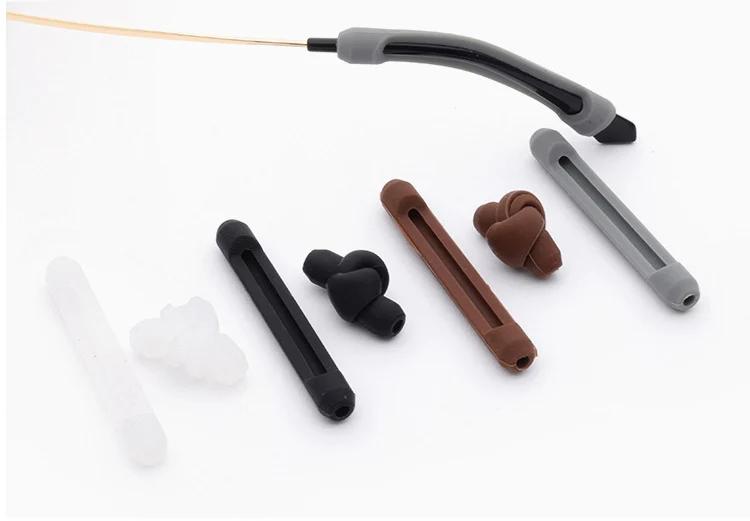 200 pièces DT018 nouvelles lunettes pointe antidérapante, cadre optique, branches, accessoires en Si