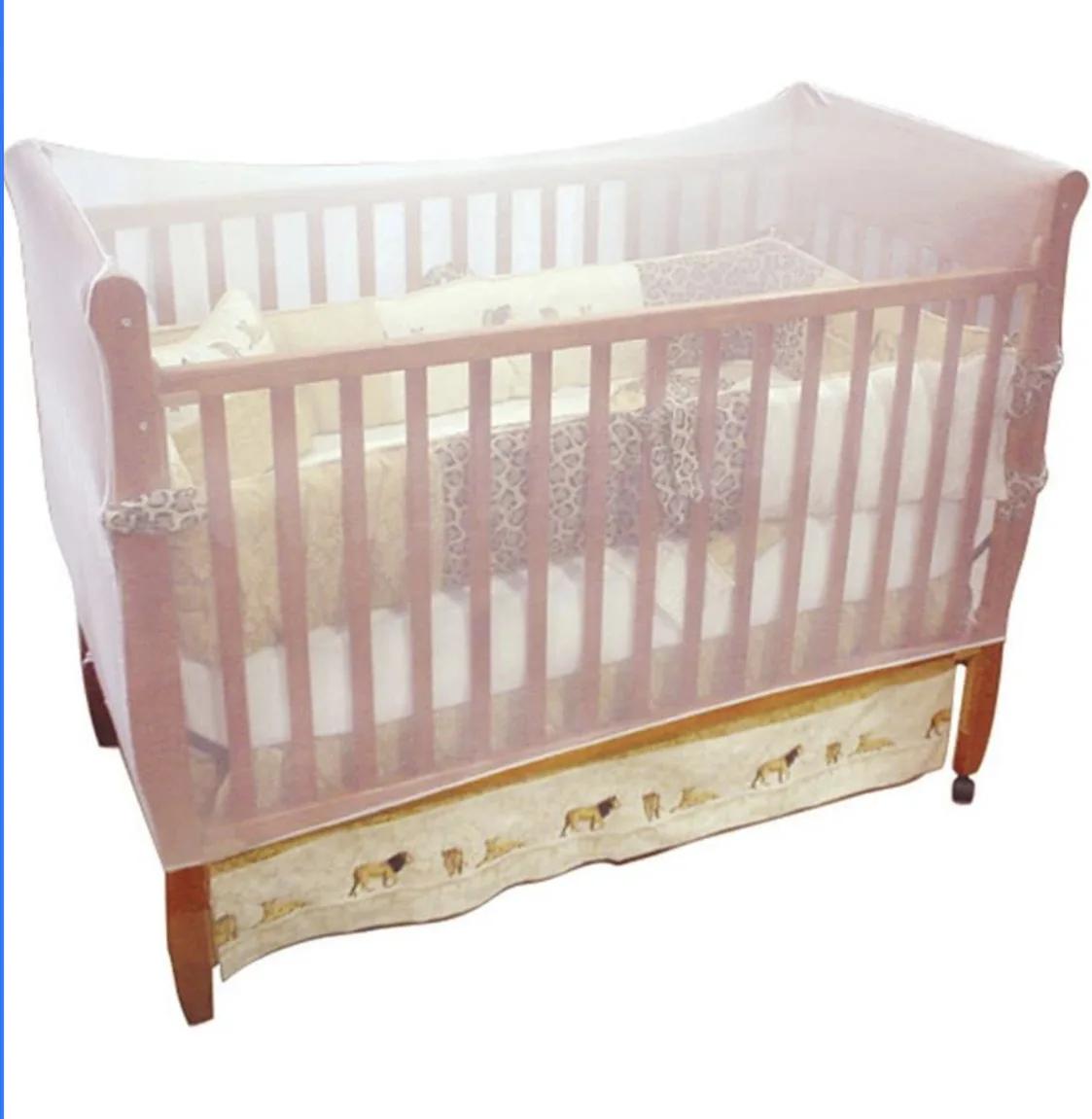 Moustiquaire portable pour lit de bébé, mouches de literie, bande élastique en maille, accessoires a