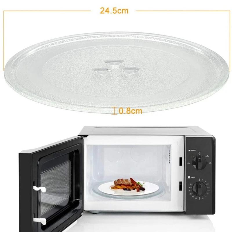 Plaque de rechange universelle pour micro-ondes, plaque de verre colorée, ronde, durable, micro-onde